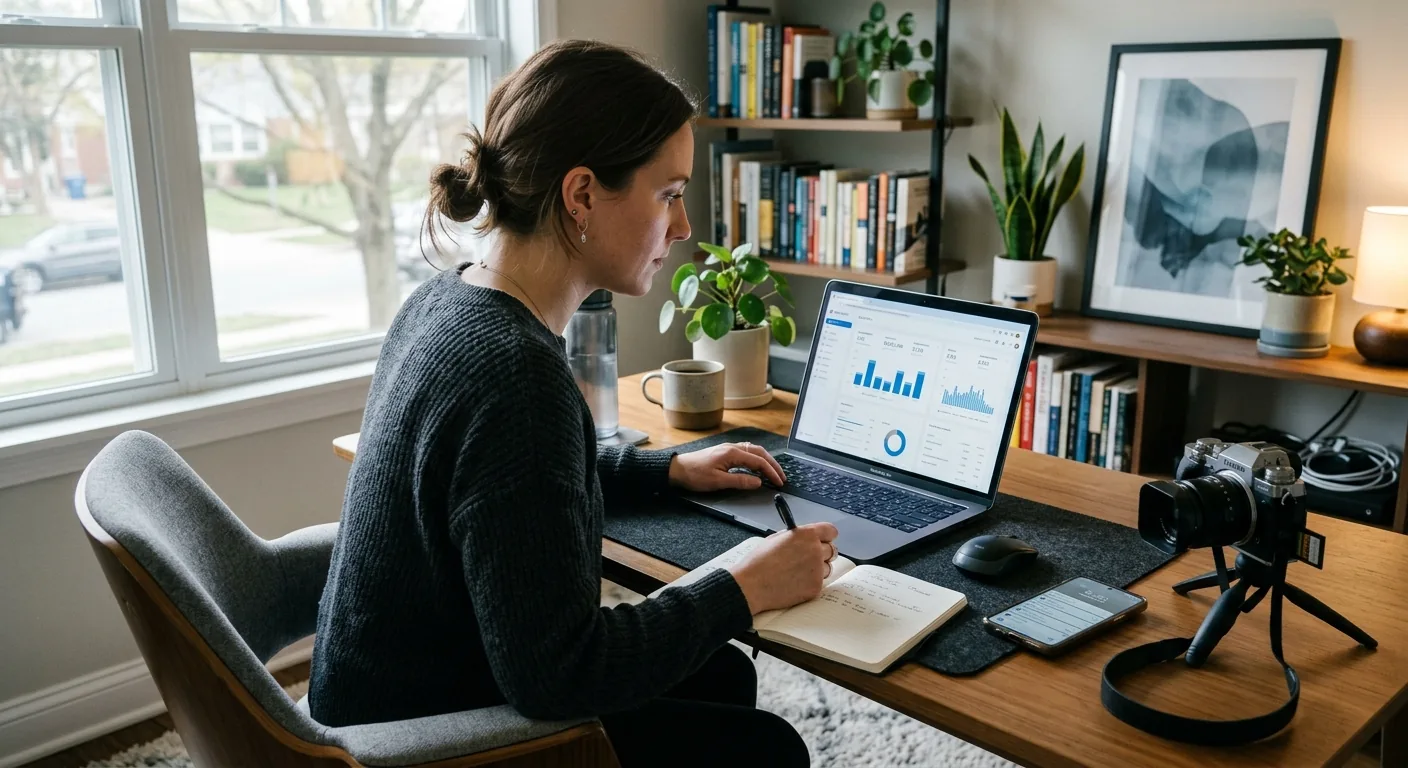 Creator working through content trends