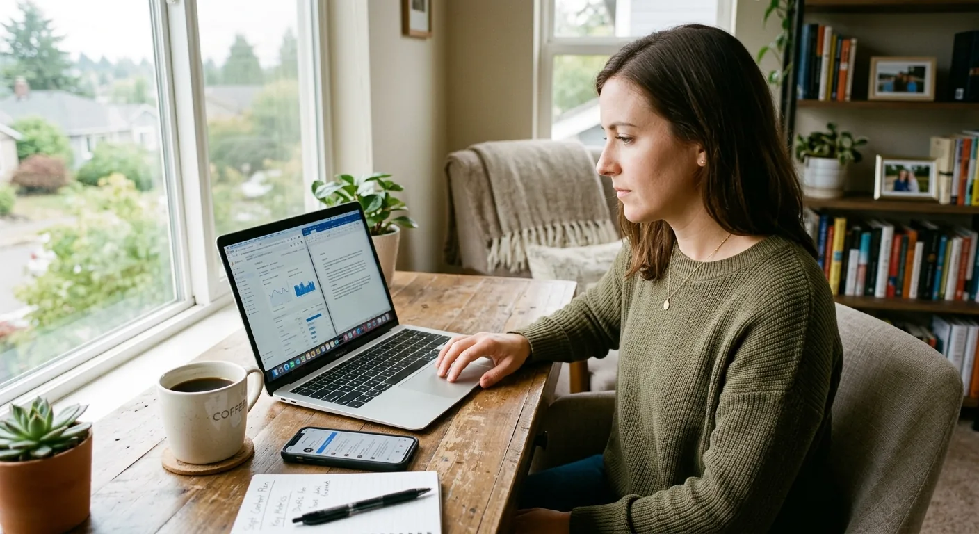 Creator working through content trends