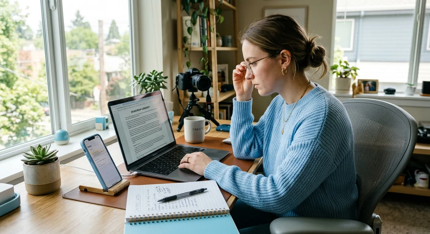 Creator working through creator deal negotiation