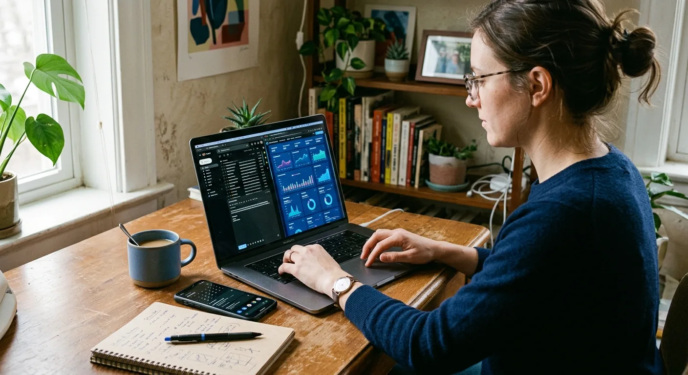 Creator working through influencer brand outreach