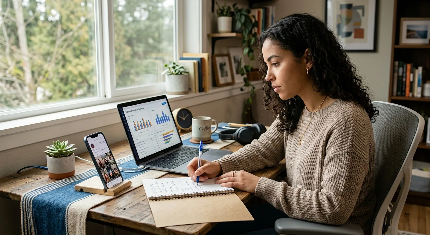 Creator working through content trends