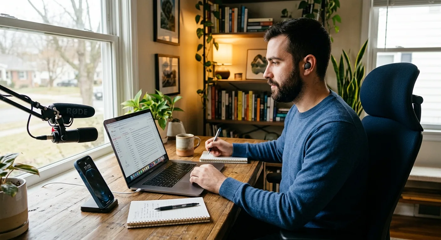 Creator working through influencer brand outreach