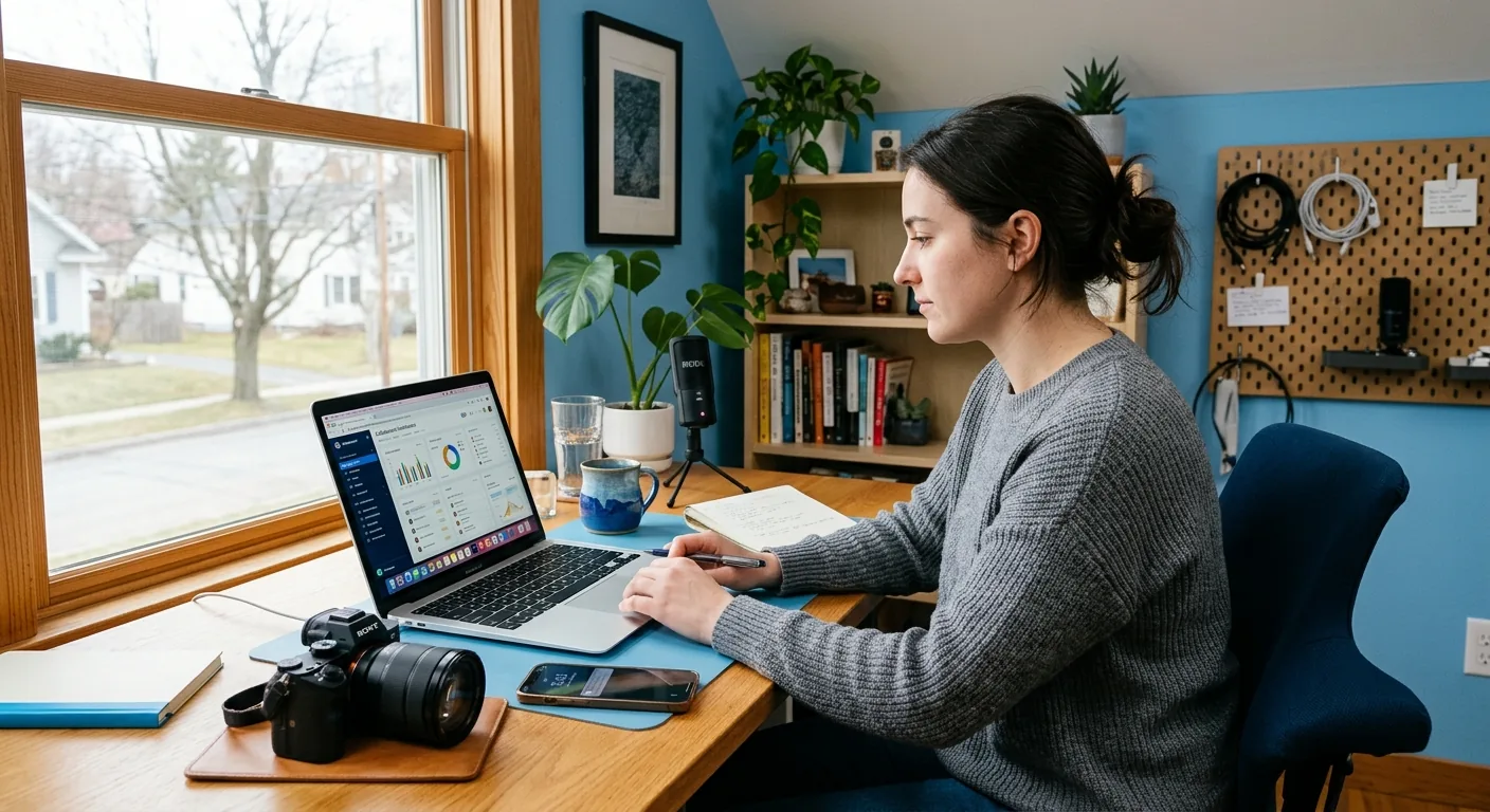 Creator working through creator business AI assistant