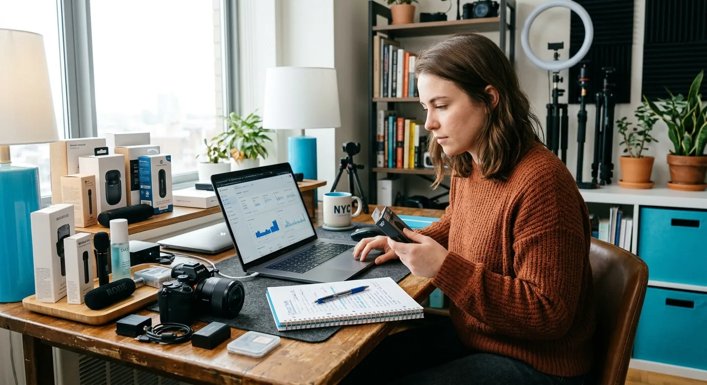 Creator working through creator brand deals