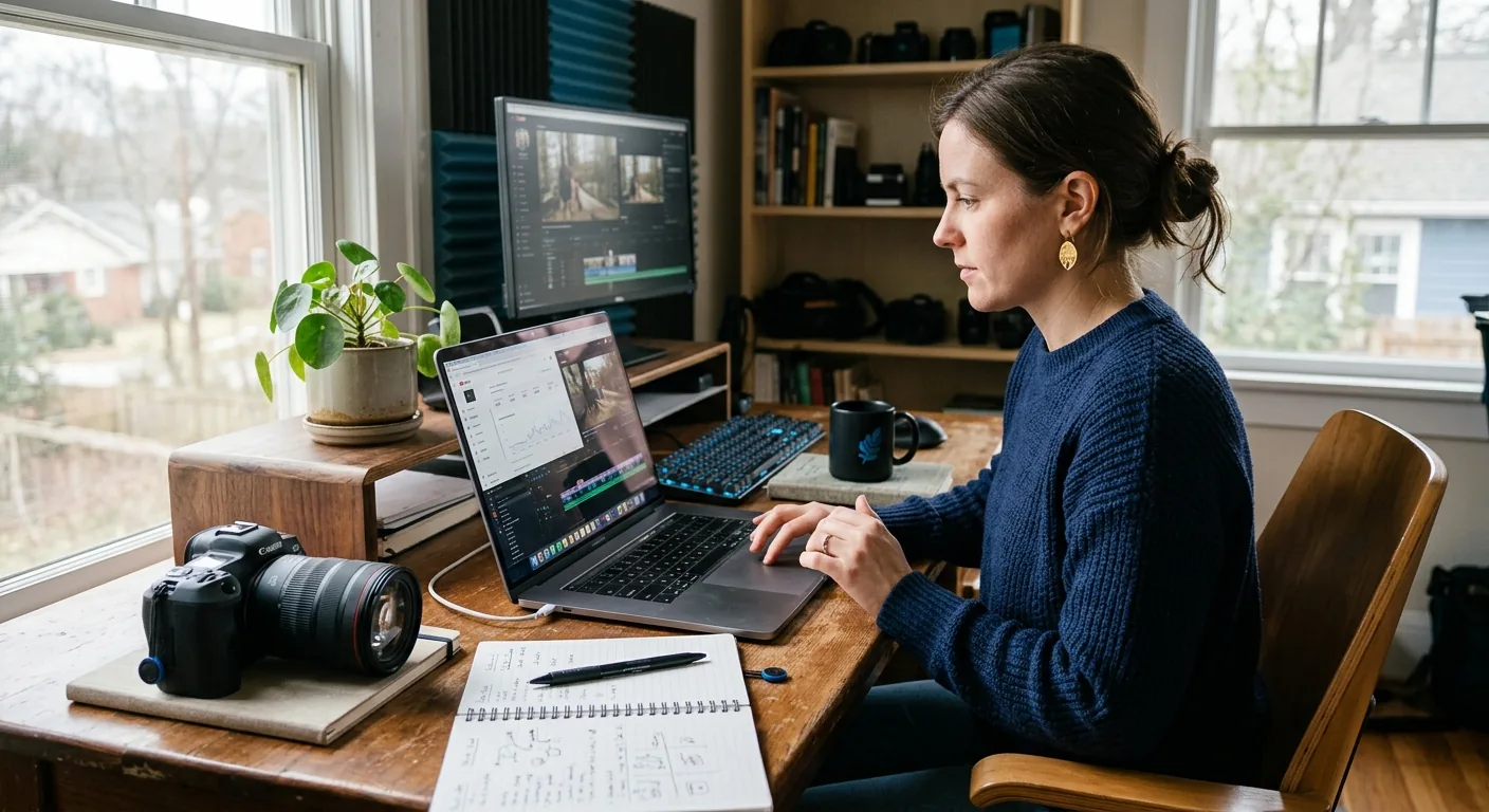 Creator working through content trends
