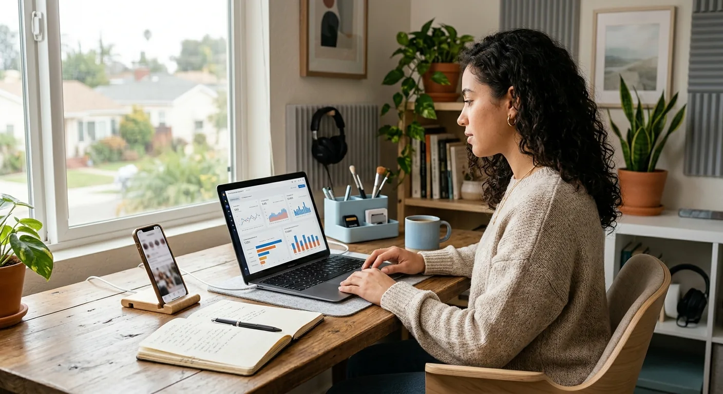 Creator working through content trends