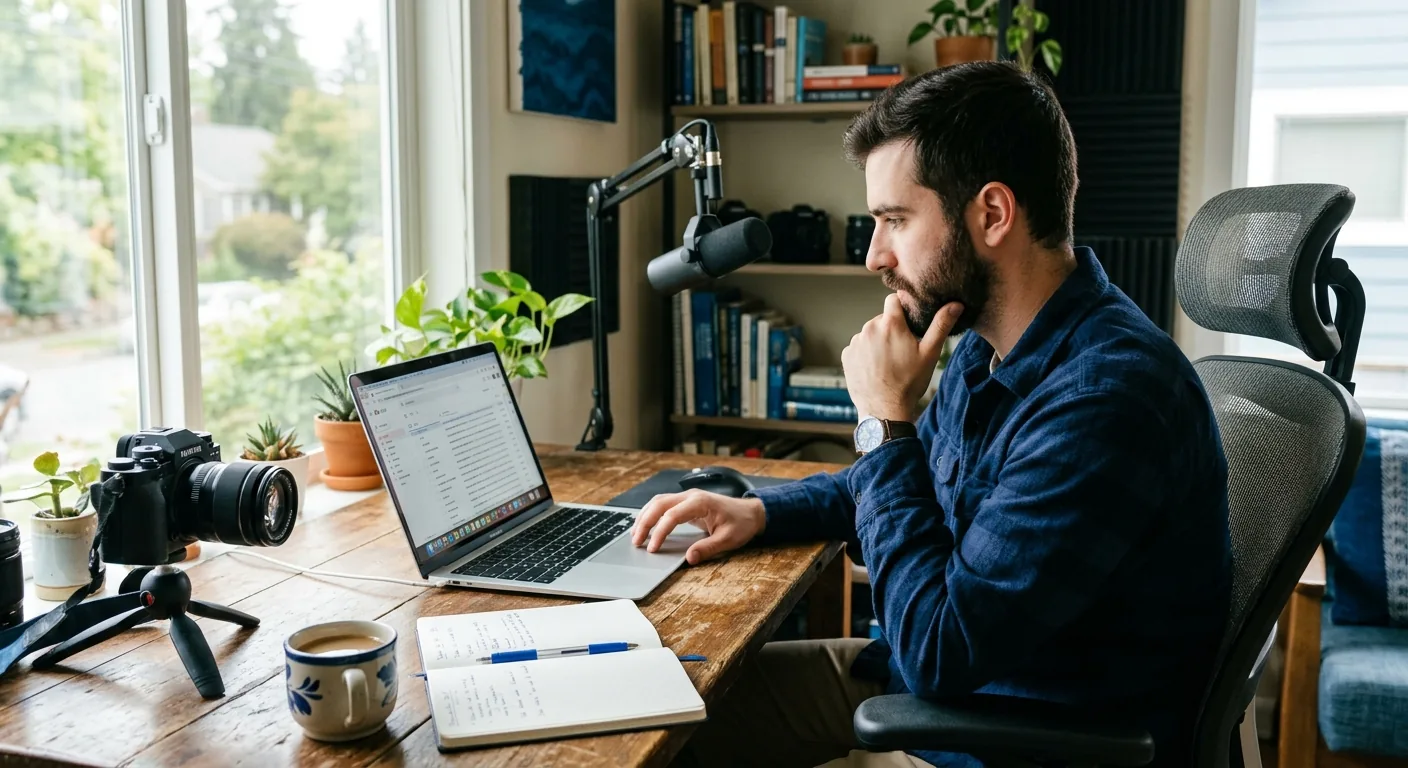 Creator working through creator brand deals