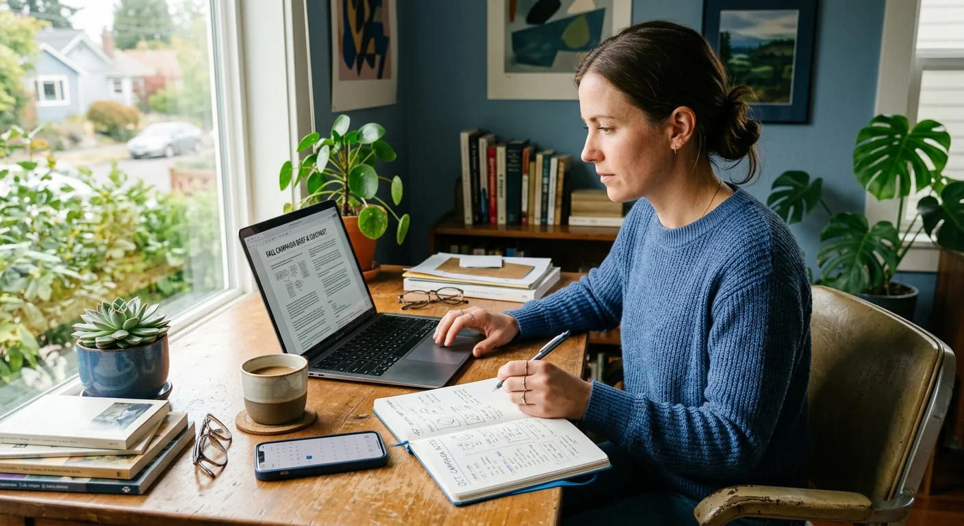 Creator working through creator brand deals