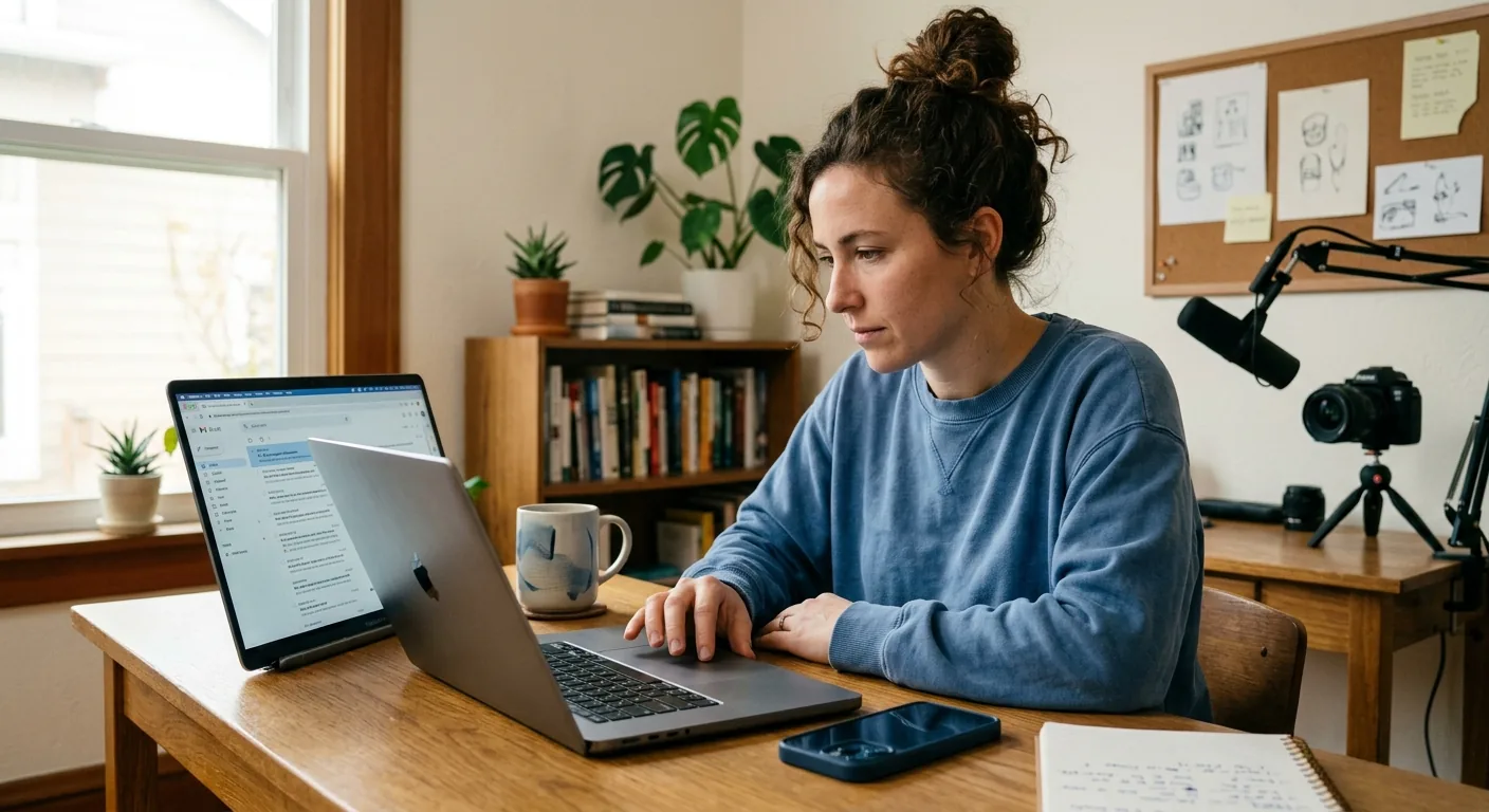 Creator working through creator brand deals