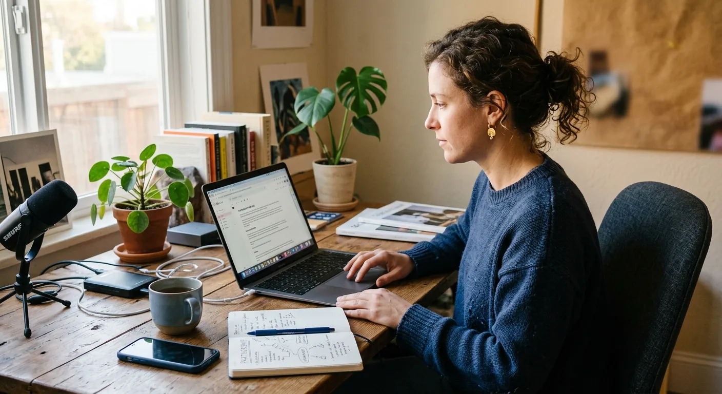 Creator working through creator business AI assistant