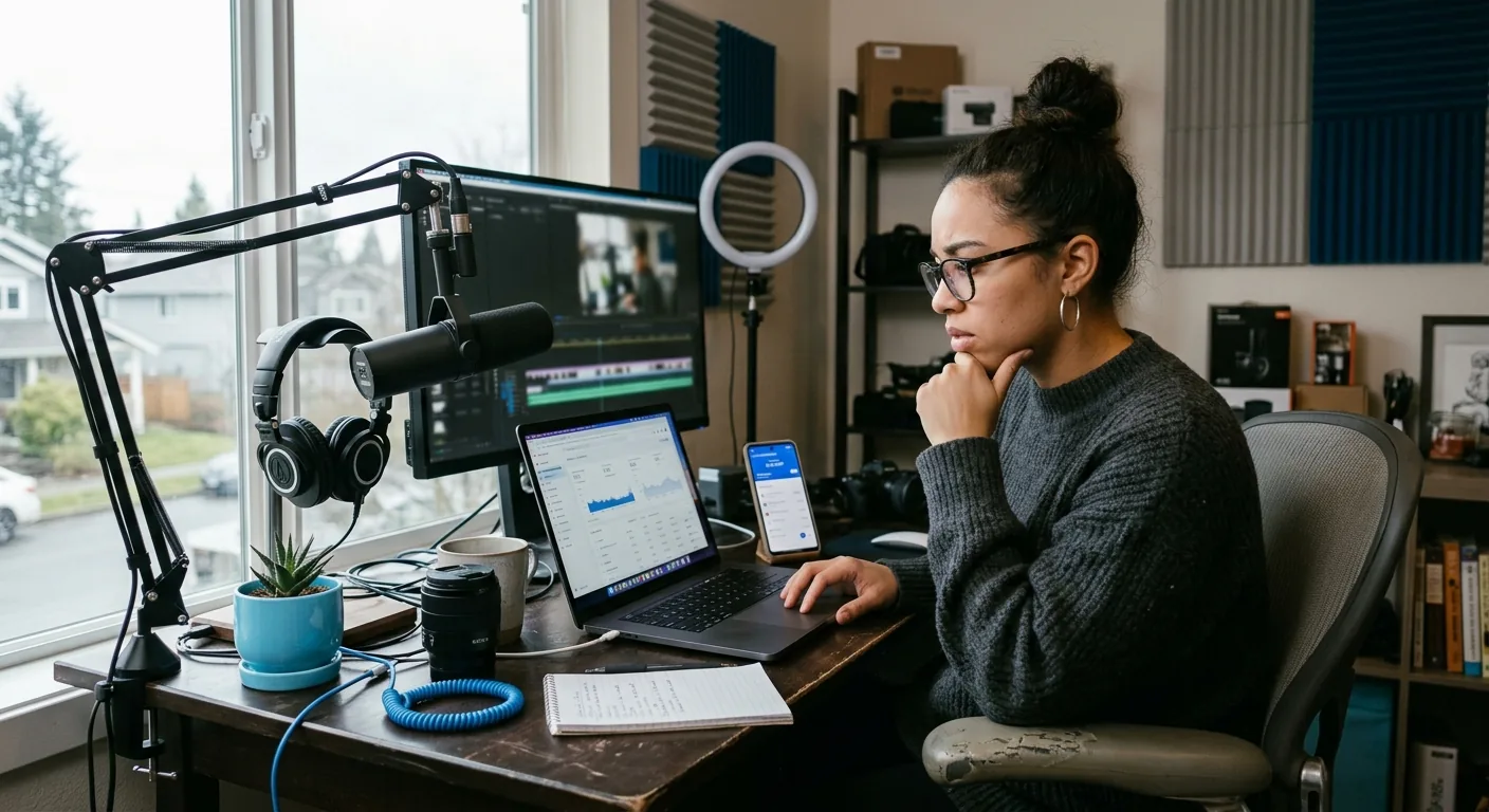 Creator working through creator business AI assistant
