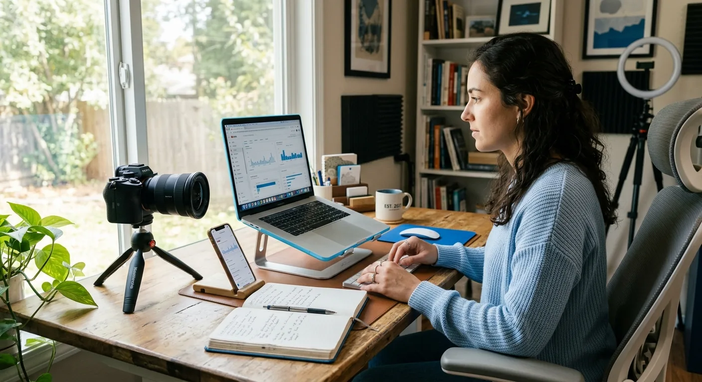 Creator working through creator business AI assistant
