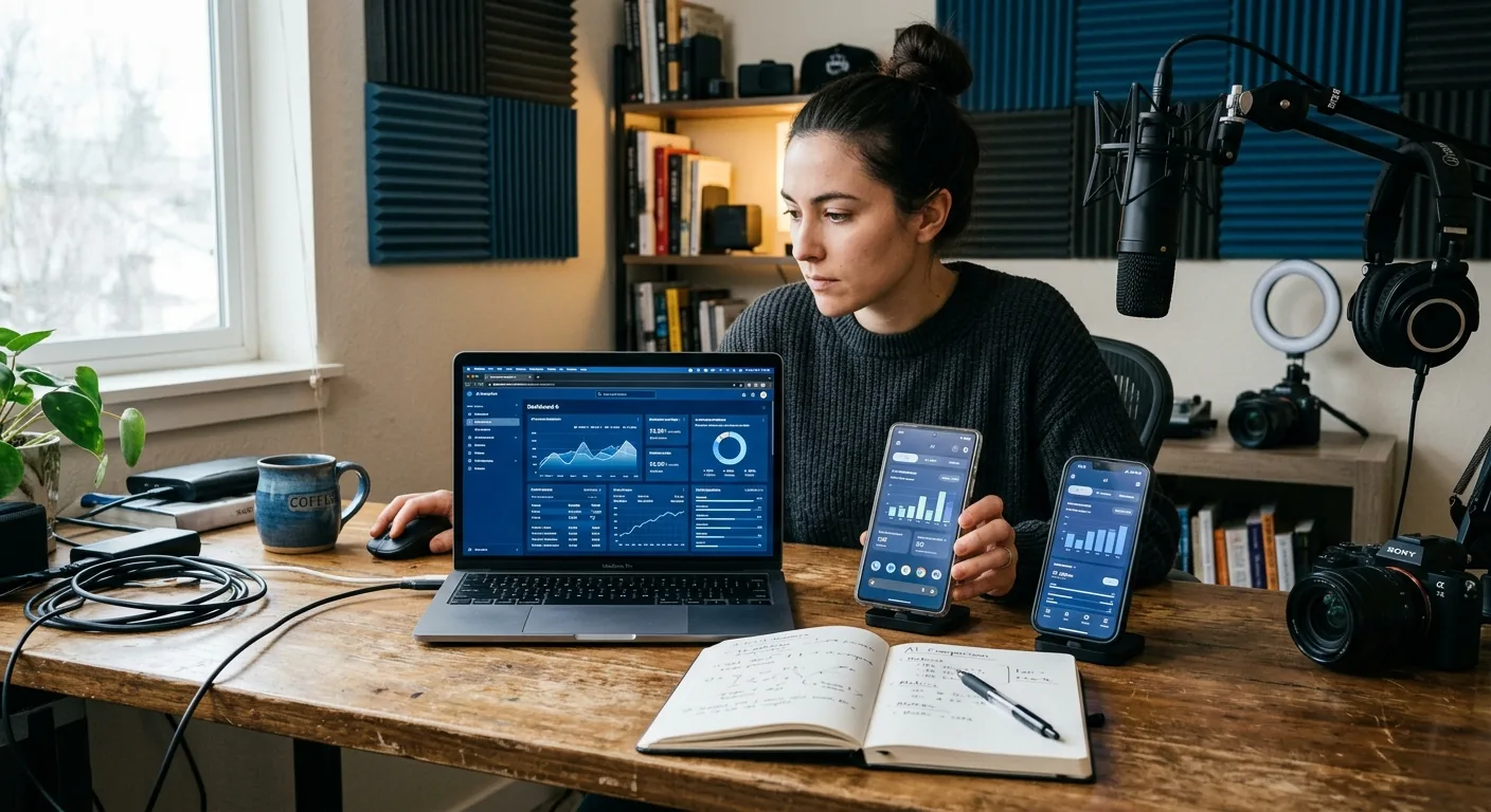 Creator working through creator business AI assistant