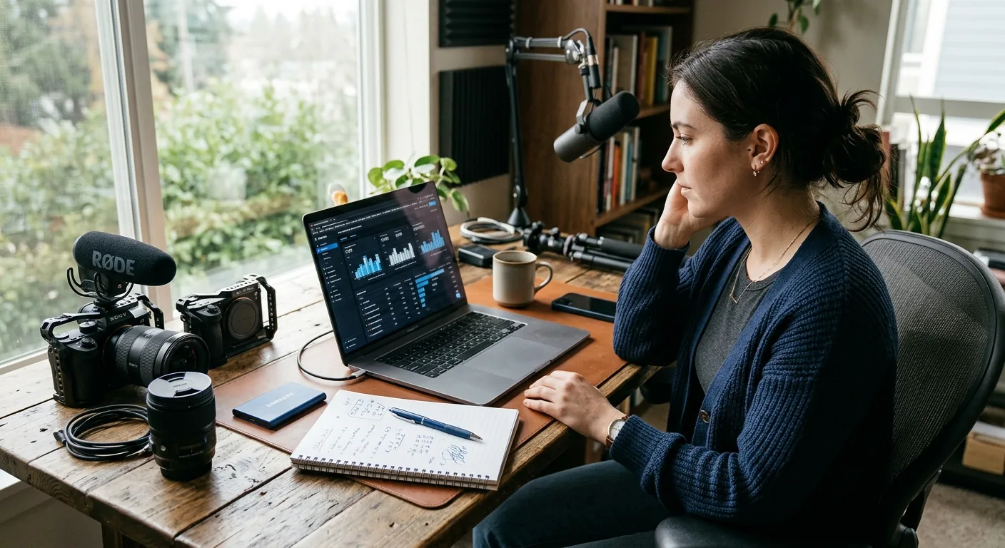 Creator working through creator business AI assistant