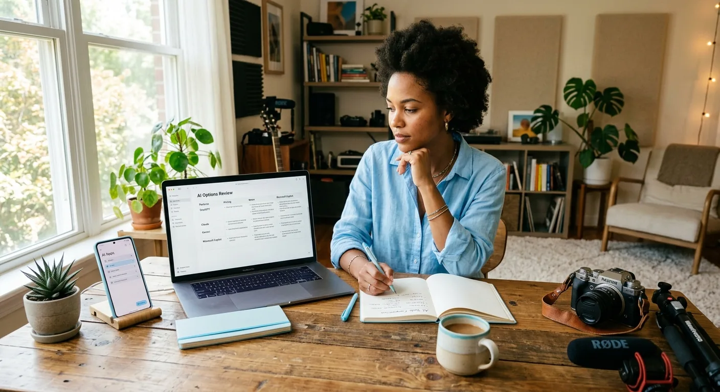 Creator working through creator business AI assistant