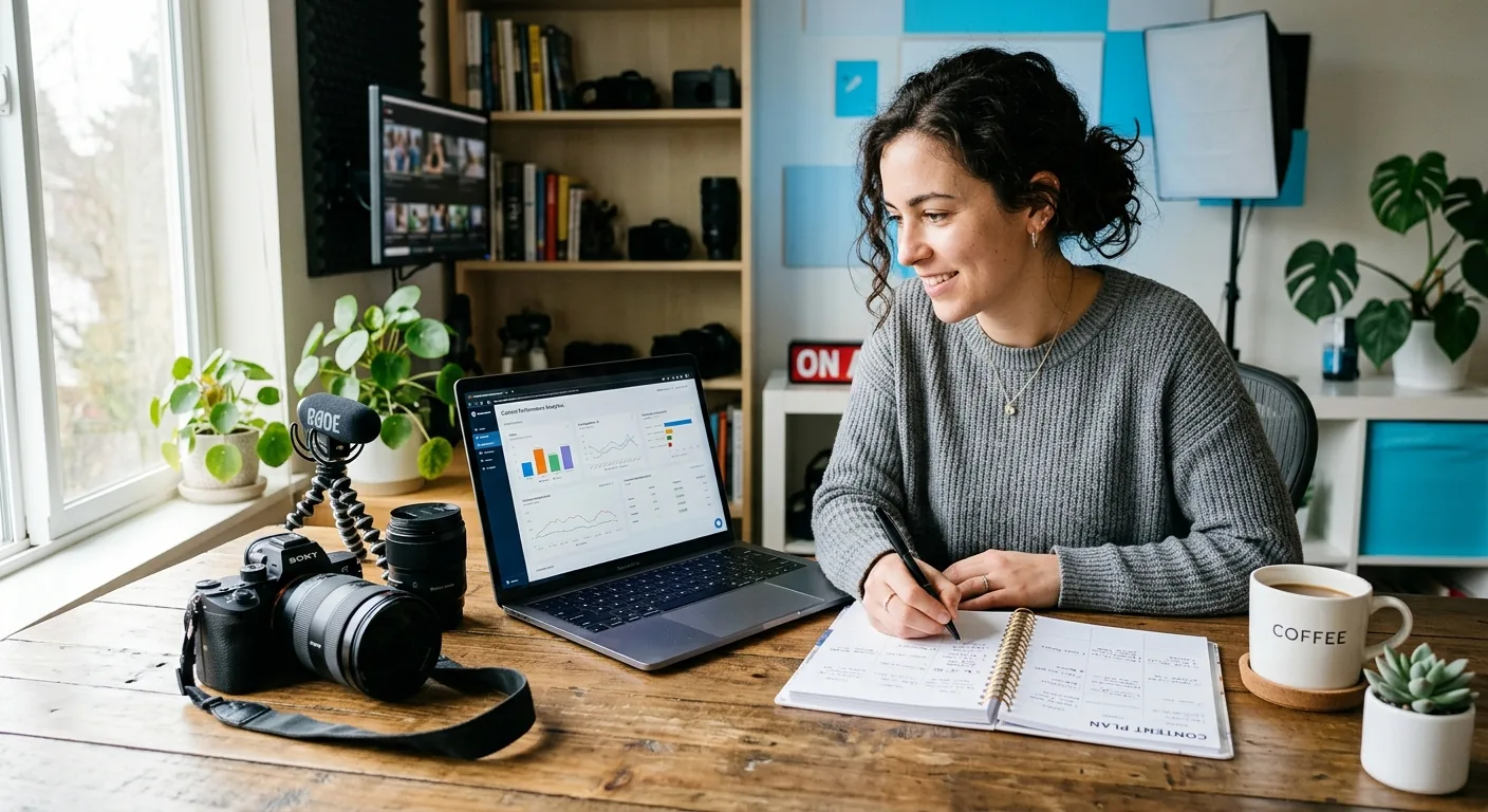 Creator working through creator business AI assistant
