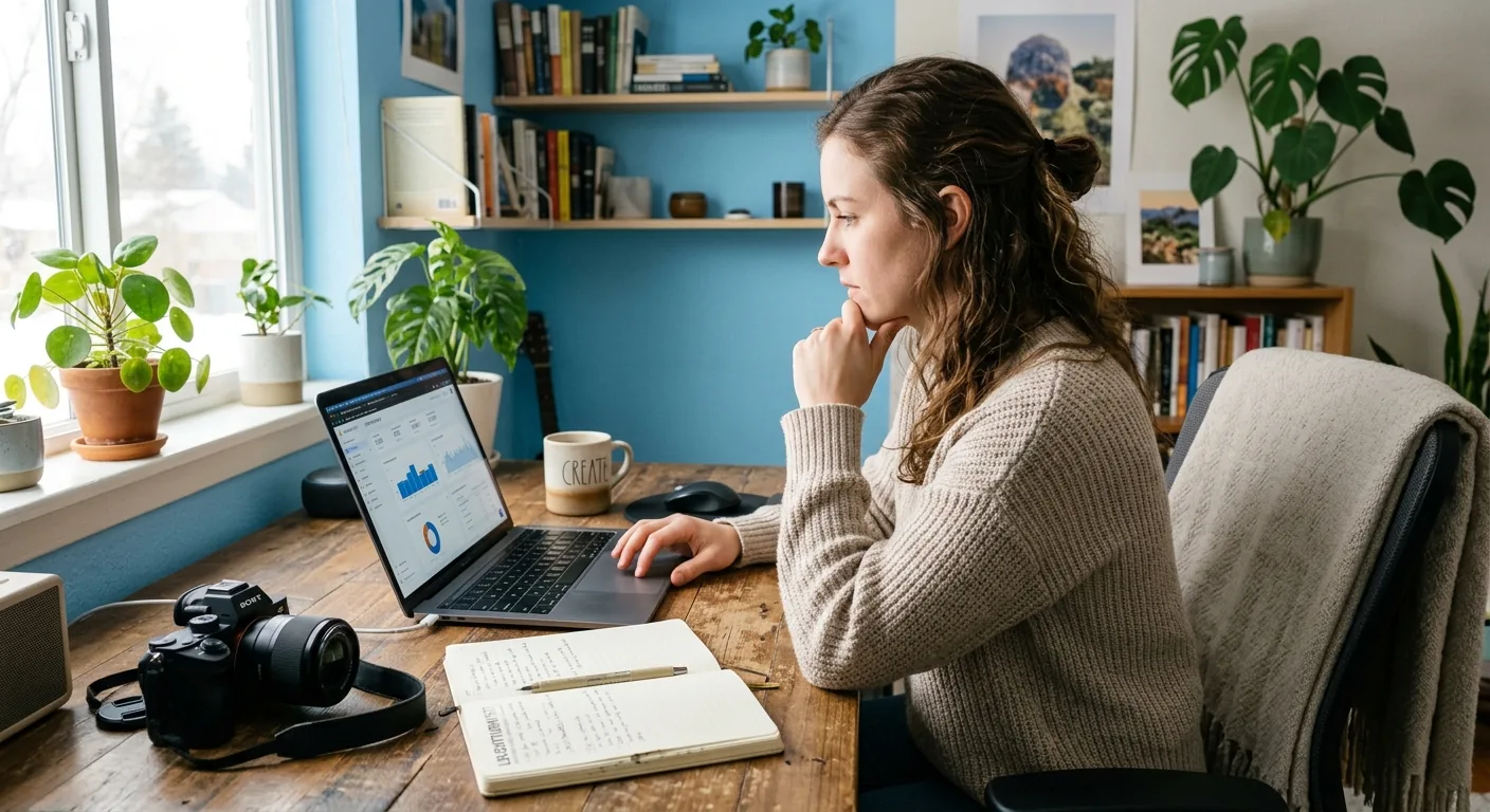 Creator working through creator business AI assistant