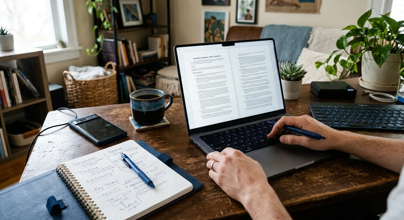Creator working through creator deal negotiation