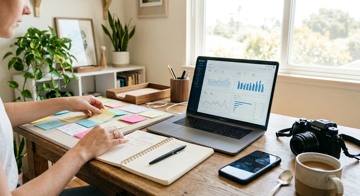 Creator working through content trends