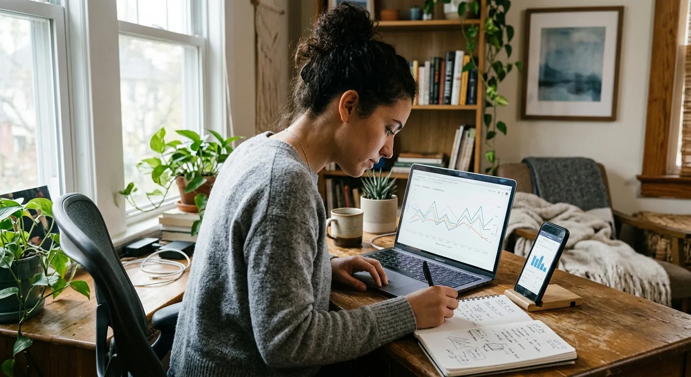 Creator working through content trends