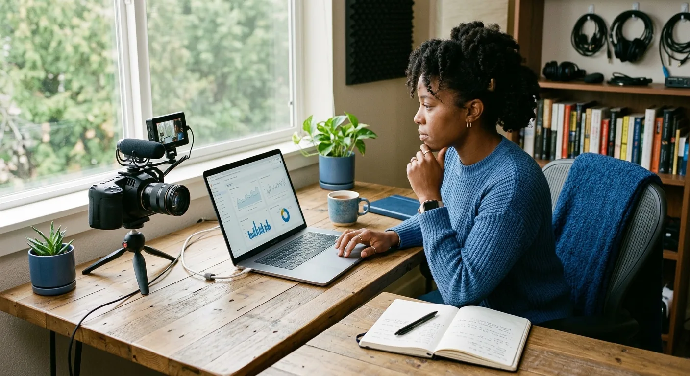 Creator working through creator business AI assistant