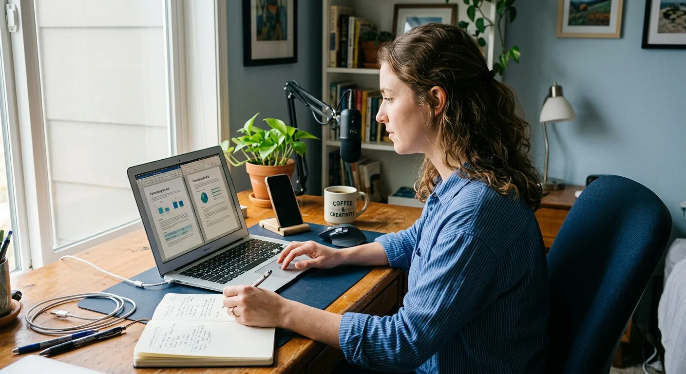 Creator working through creator brand deals