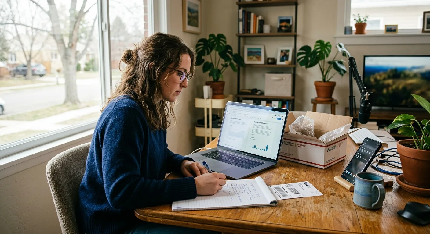 Creator working through brand collaboration opportunities
