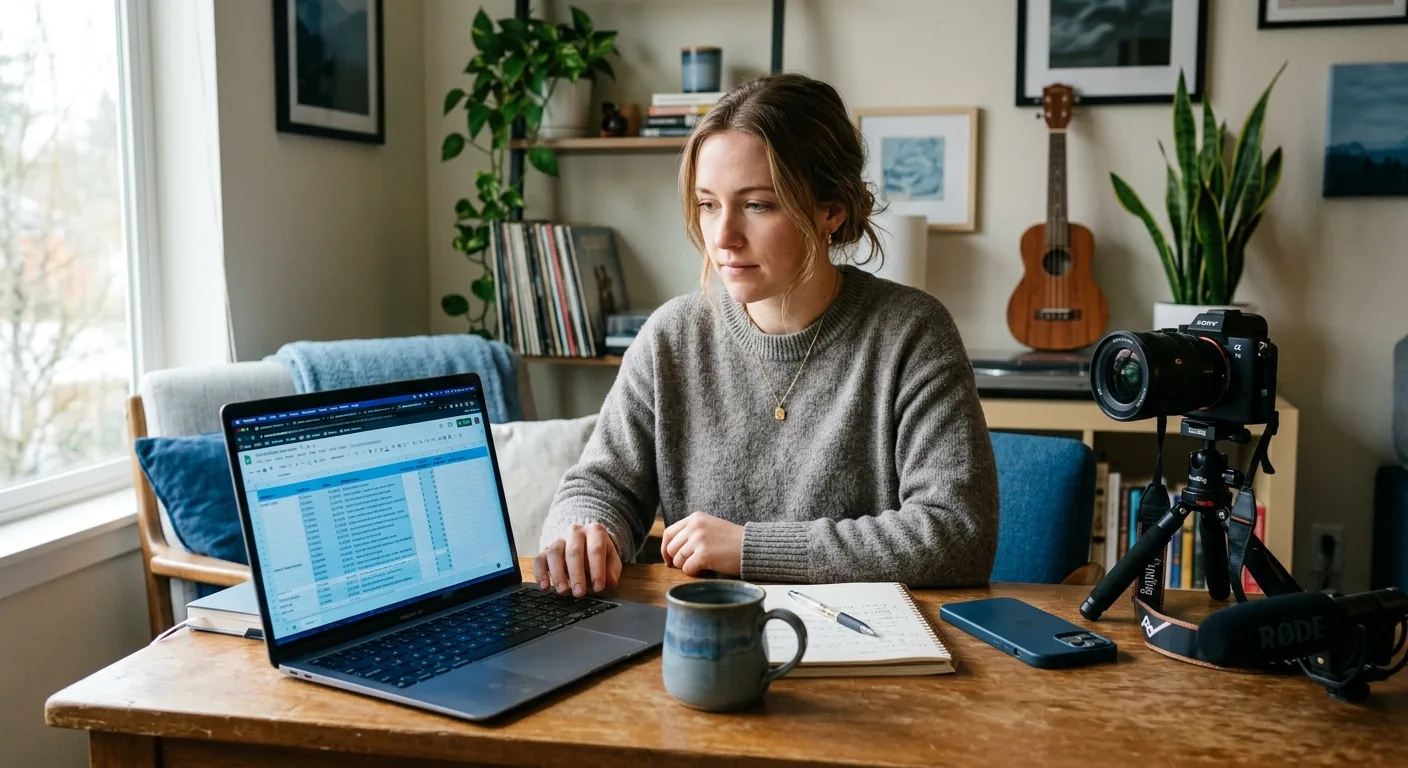 Creator working through creator sponsorship rates