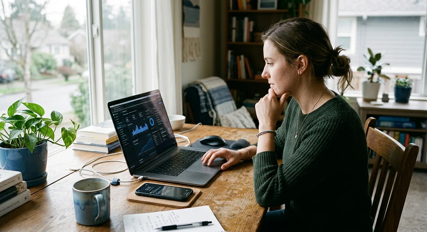 Creator working through influencer brand outreach