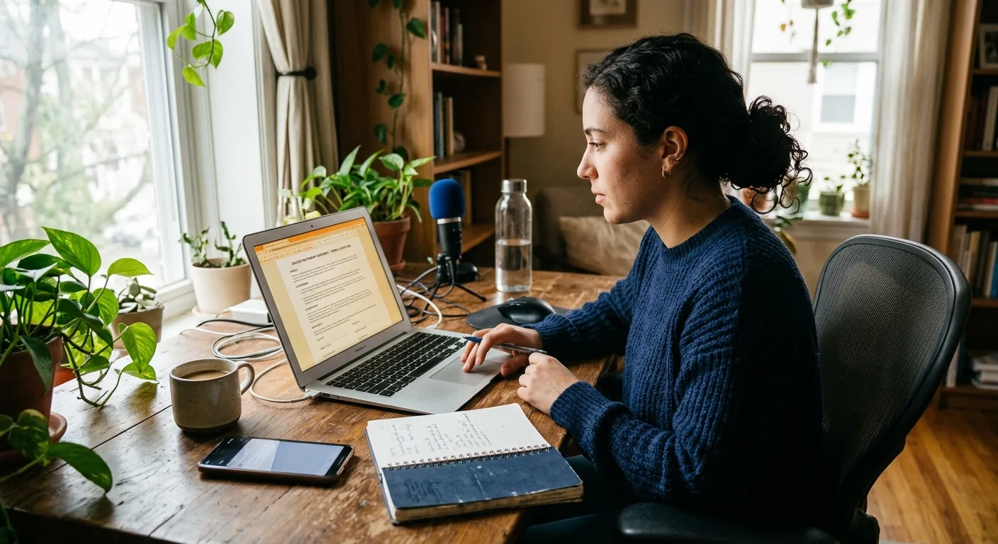 Creator working through creator brand deals