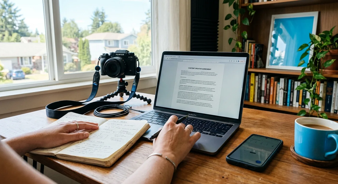 Creator working through creator business AI assistant