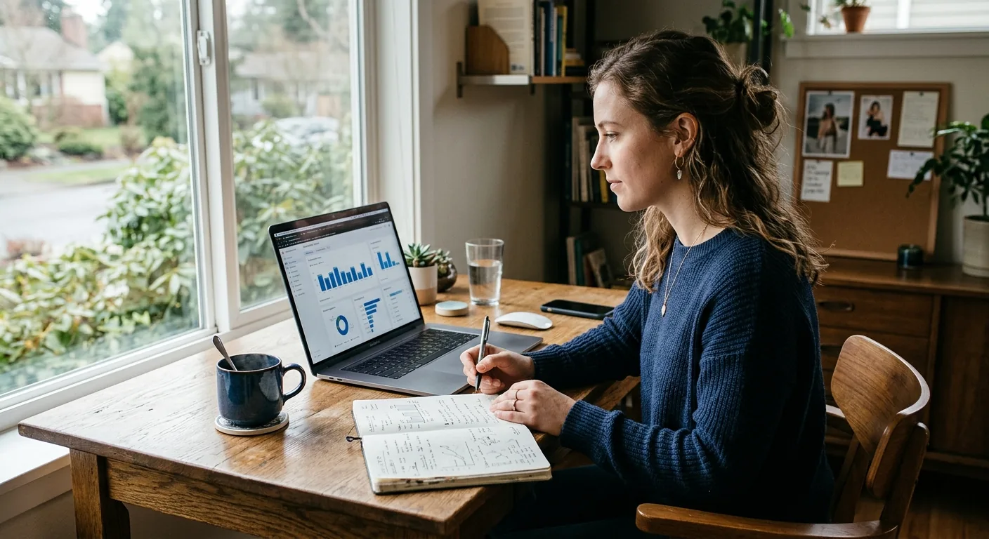 Creator working through brand collaboration opportunities