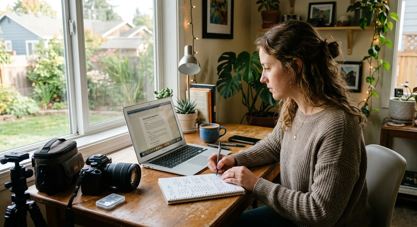 Creator working through creator brand deals