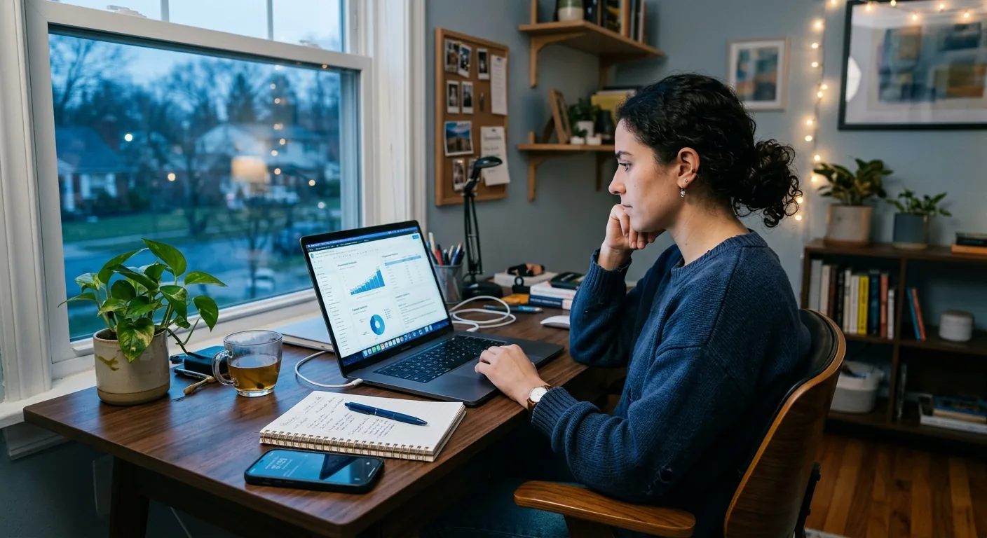 Creator working through brand collaboration opportunities