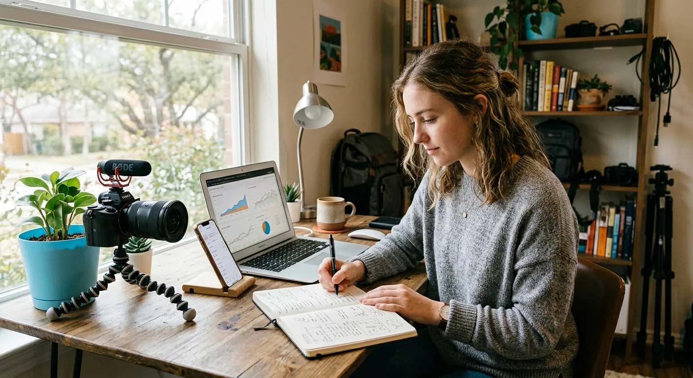 Creator working through creator business AI assistant
