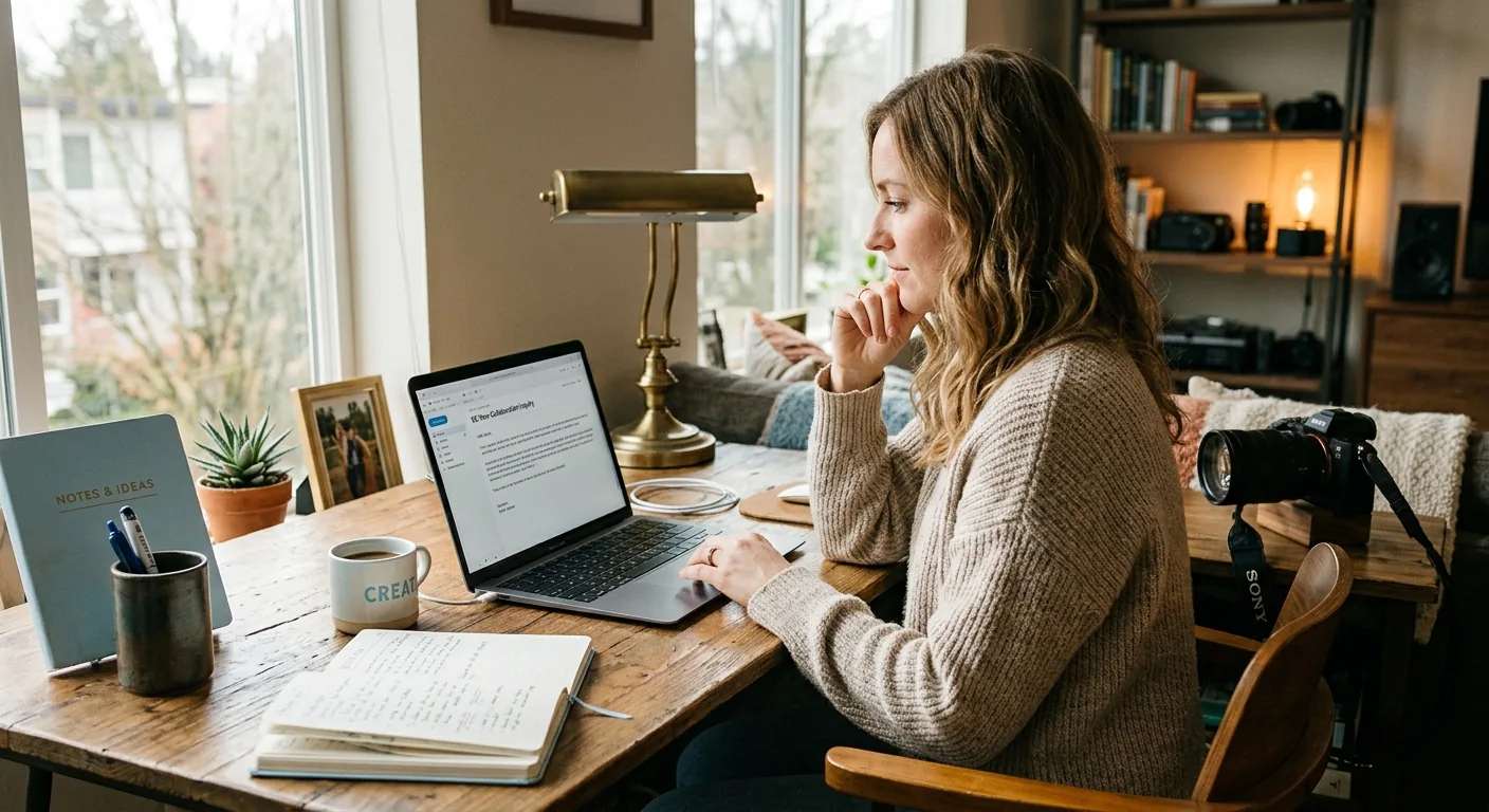 Creator working through creator brand deals