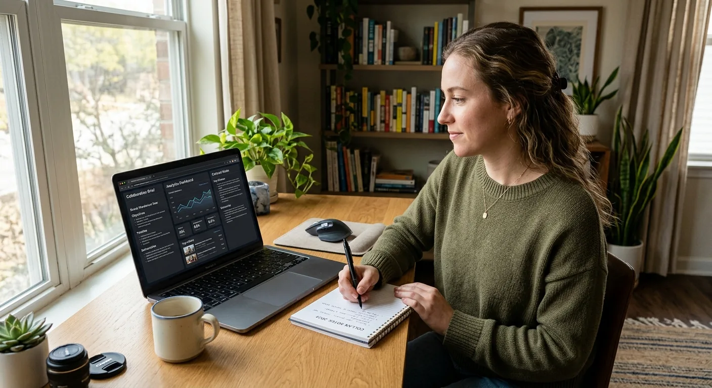 Creator working through creator brand deals