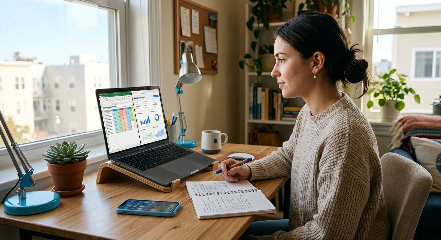 Creator working through brand collaboration opportunities