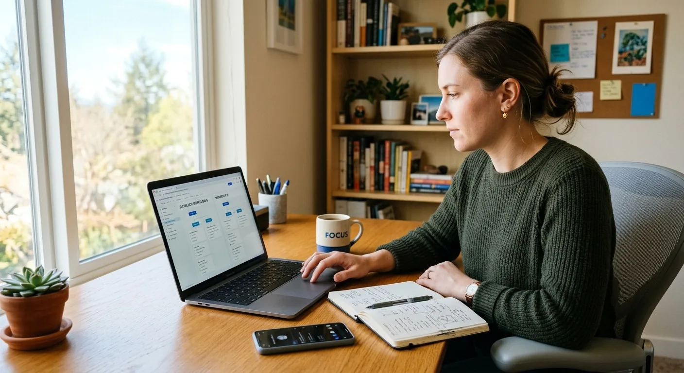 Creator working through influencer brand outreach