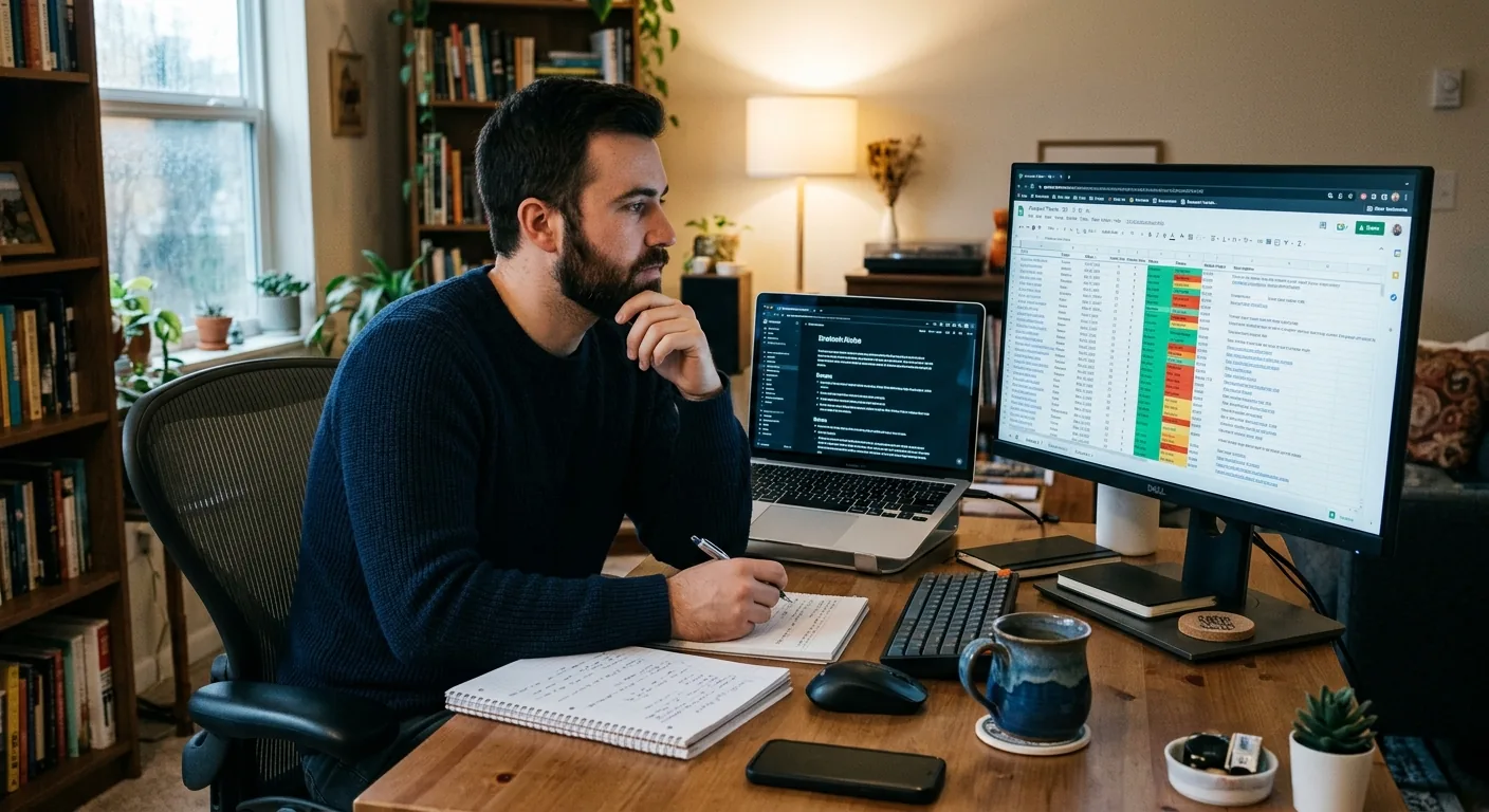 Creator working through influencer brand outreach