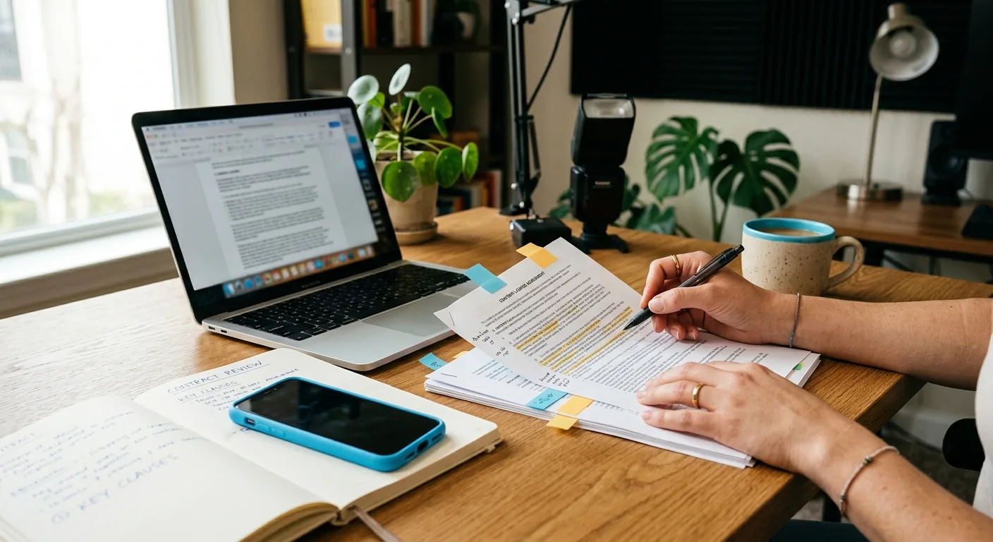 Creator working through creator deal negotiation