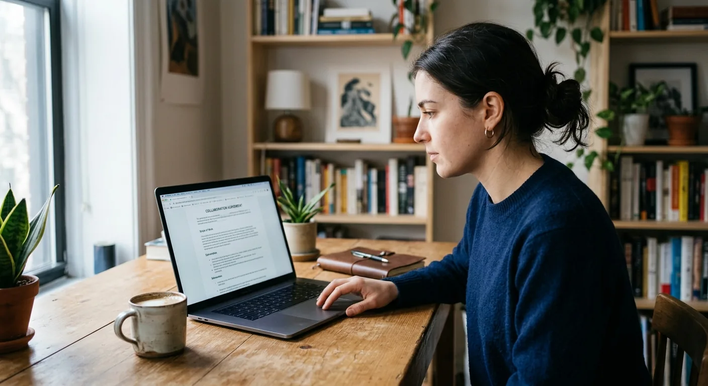 Creator working through creator deal negotiation