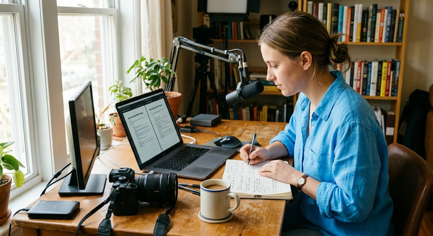 Creator working through creator brand deals
