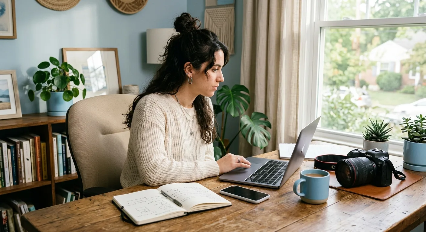 Creator working through creator brand deals
