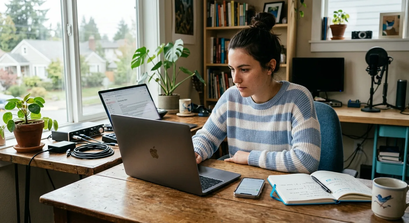 Creator working through creator brand deals