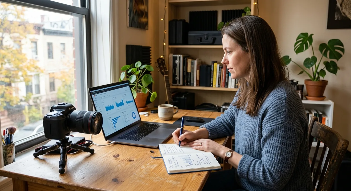 Creator working through content trends