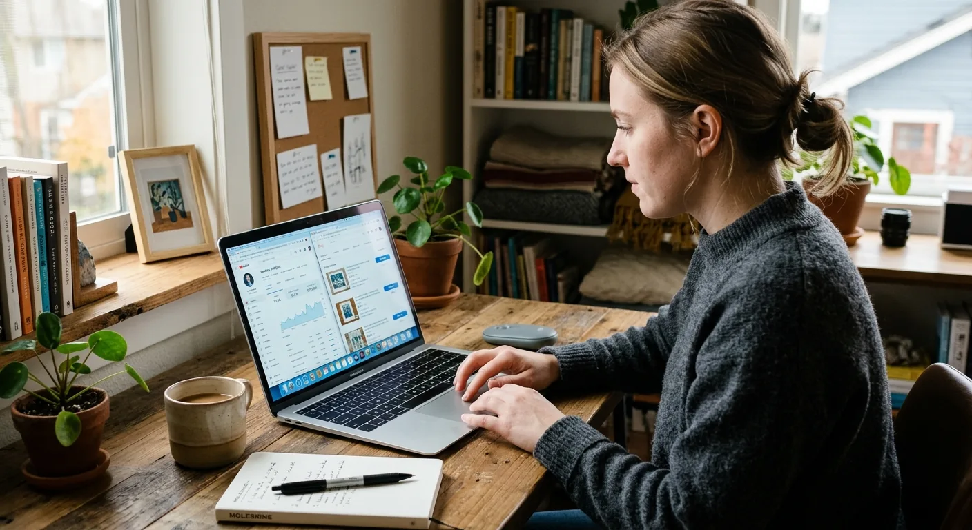 Creator working through content trends