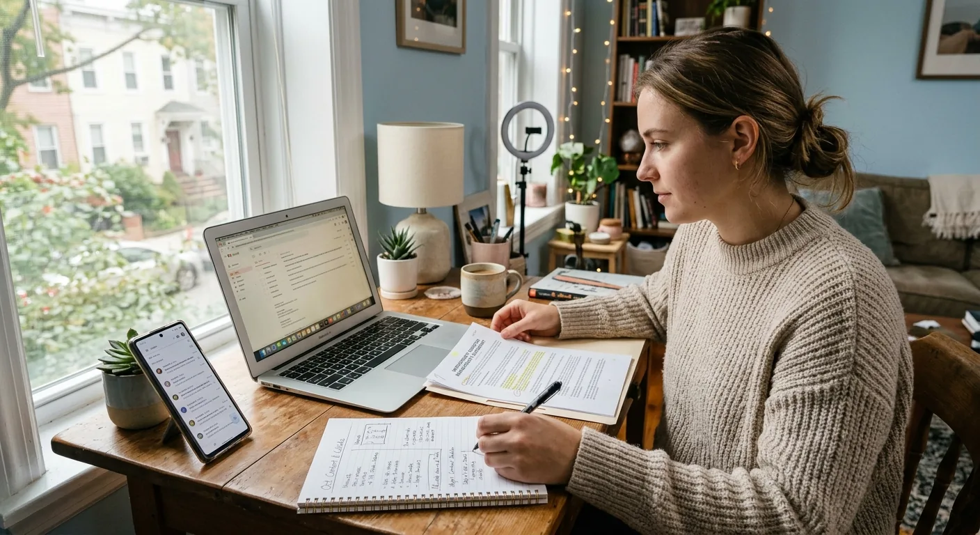 Creator working through creator brand deals
