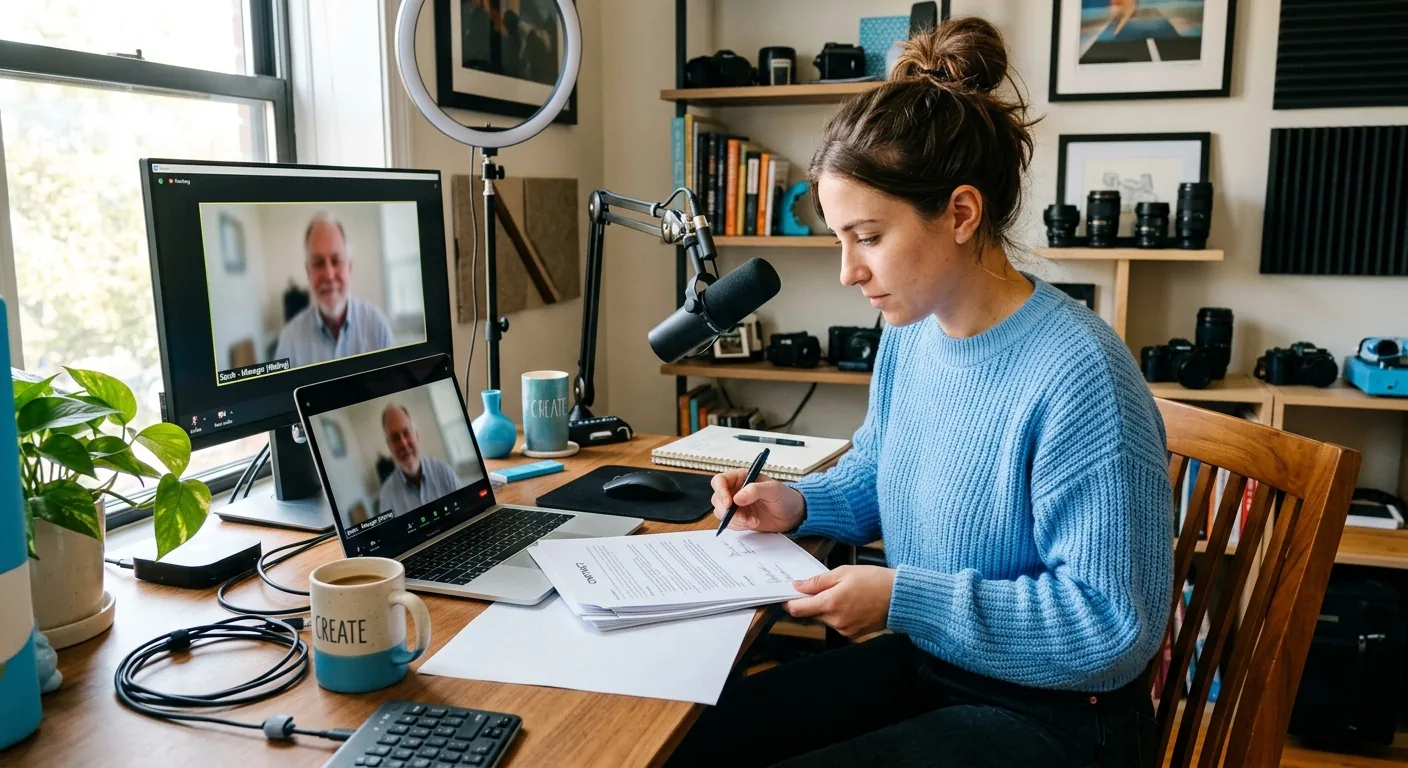 Creator working through creator brand deals