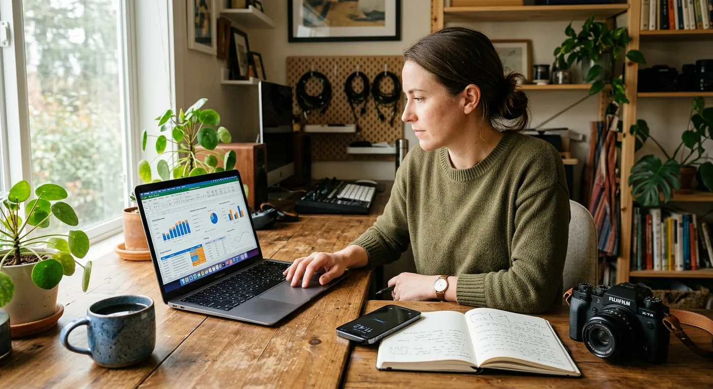 Creator working through creator business AI assistant